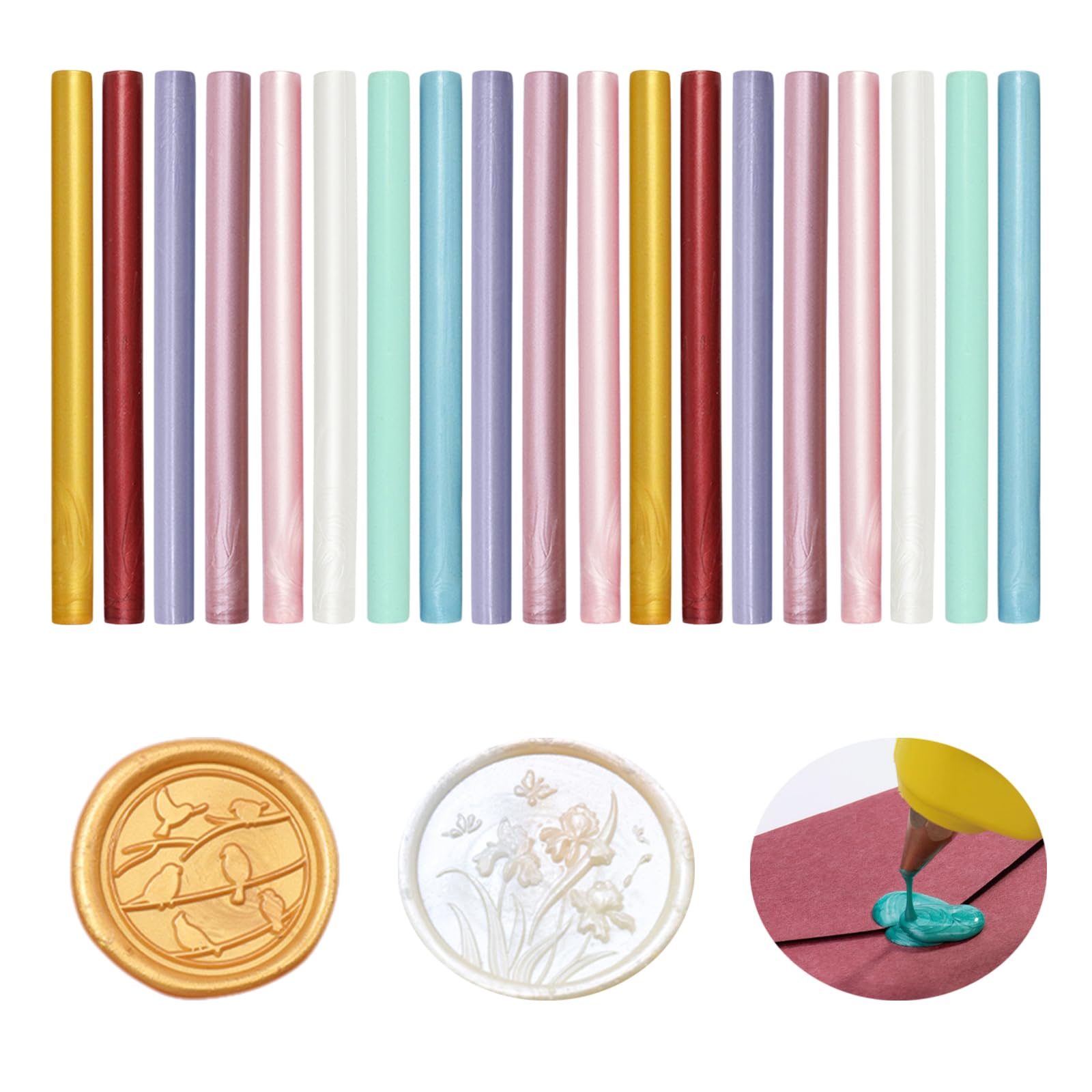 Amazon.co.jp: DELUXEFOX シーリングワックス 40本セット 7mm*10cm